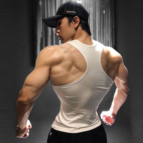 美式粗螺纹背心男夏季工