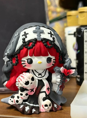 修女Kitty骷髅香薰石膏娃娃