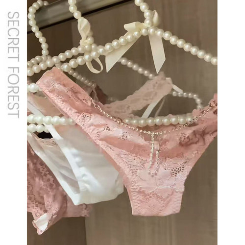 钻石lady后臀*低腰蕾丝镂空花边内裤T型钻饰性感三角内裤女