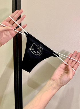 闪钻KT！原创猫咪立体甜辣卡通轻欧风性感辣妹舒适三角内裤