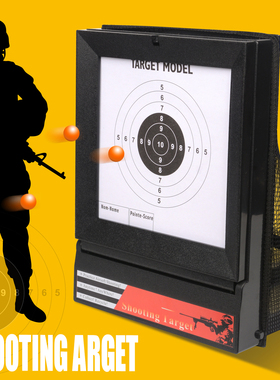 回收靶子射击靶箱CS练习水弹靶成人练习靶折叠打靶软弹网布箱靶纸