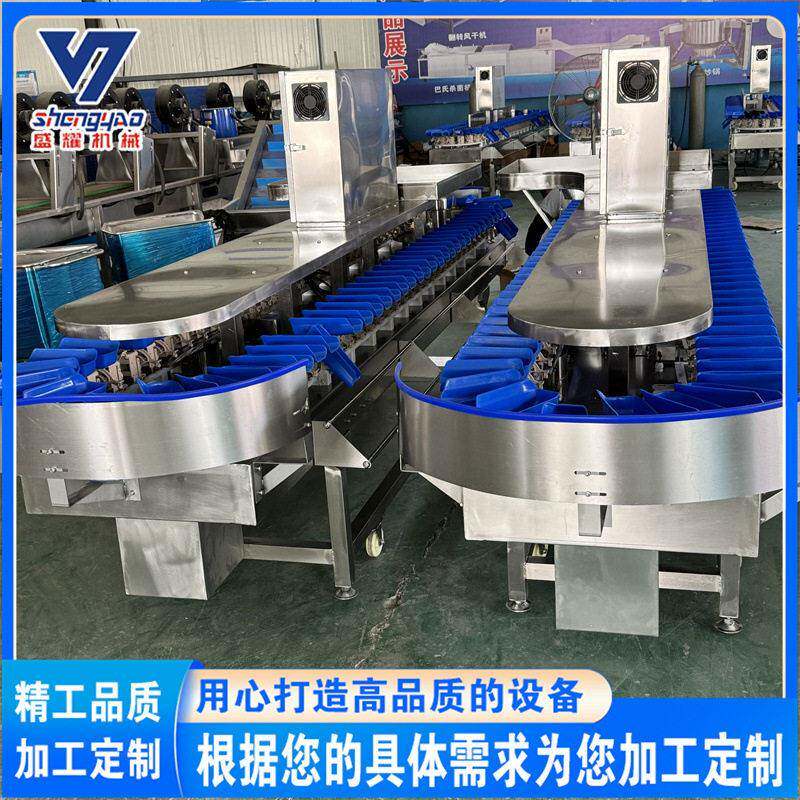 水果榴莲肉重量分选机 4级大蒜称重分级机 海鲜生蚝分选秤 盛耀