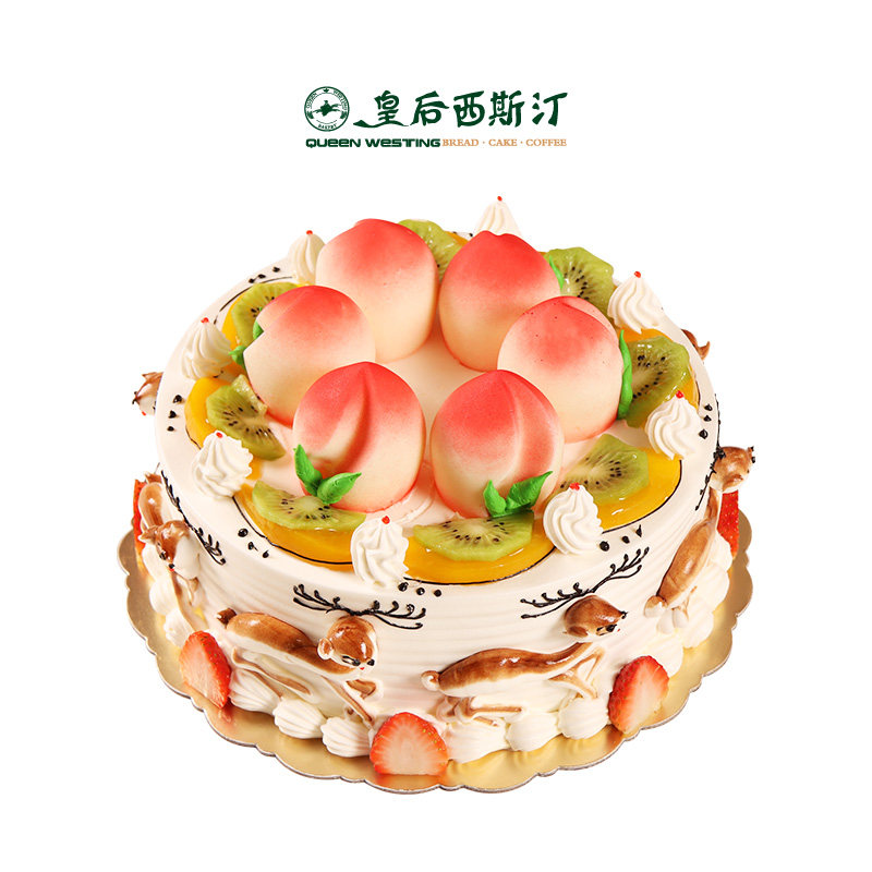 沈阳老人祝寿过寿现做生日蛋糕寿桃水果同城配送速递福禄寿喜