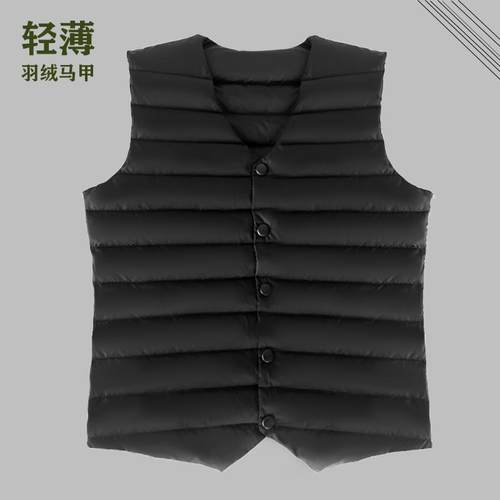 2025新款羽绒马甲中青年时尚休闲坎肩内穿保暖加厚短背心无领背心