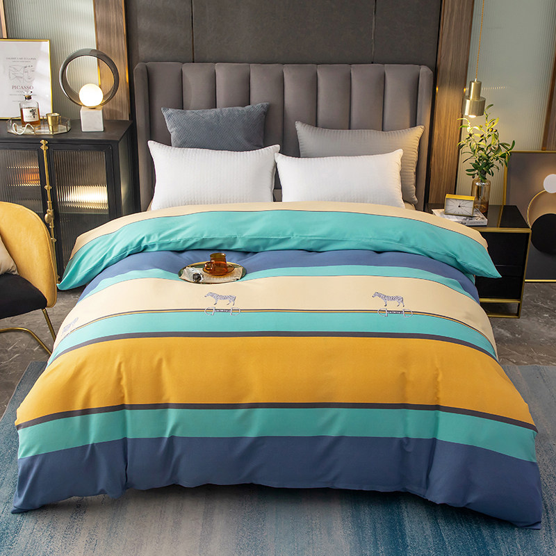 加厚纯棉被套单件100全棉磨毛200x230被罩春秋季单人学生宿舍男孩