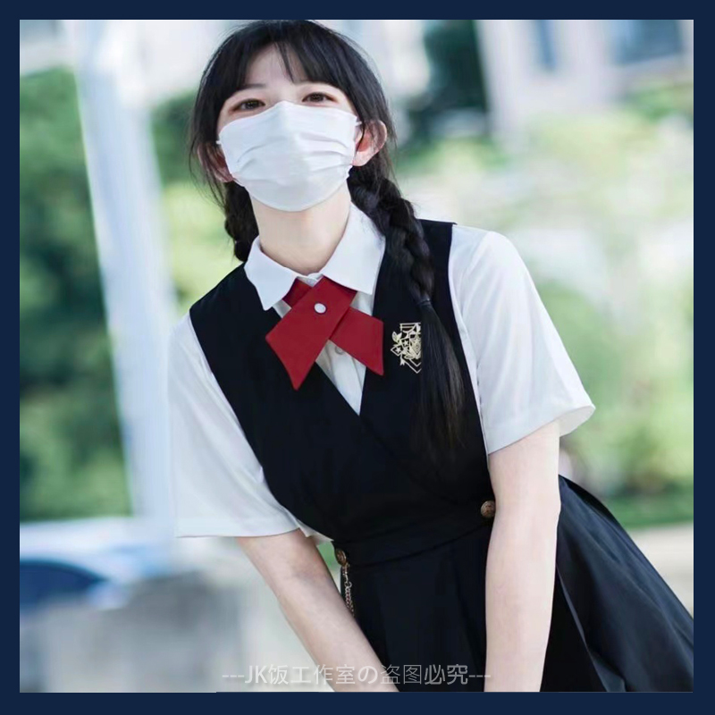 泰国校服娜诺小水同款禁忌女孩绀色领结JK制服十字交叉领带学院风 服饰配件/皮带/帽子/围巾 领结 原图主图