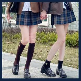 2025冬季新款乐福鞋复古英伦jk鞋子女原创学生圆头厚底粗跟小皮鞋