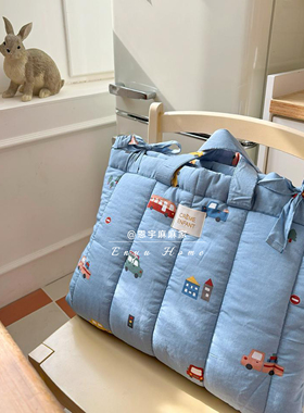 韩国儿童床品江南儿童Tinycosmos幼儿园午睡被四件套整体可机洗