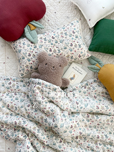 韩国专柜江南儿童小松鼠一体被 软糯亲肤莫代尔棉整体可机洗