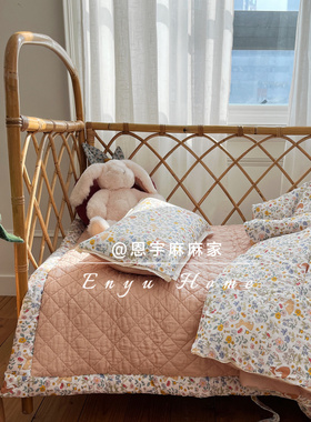韩国床品代购 江南儿童Tinycosmos幼儿园午睡被四件套整体可机洗