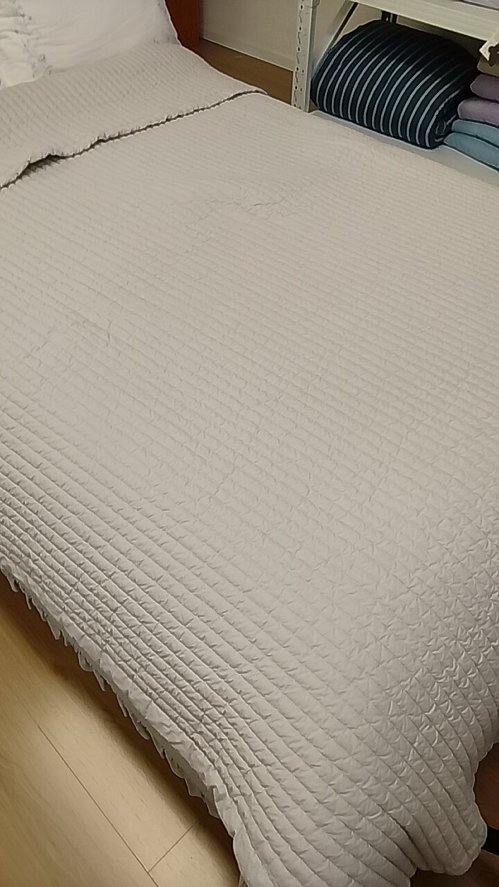 F家灰色如图羊毛床盖200*230