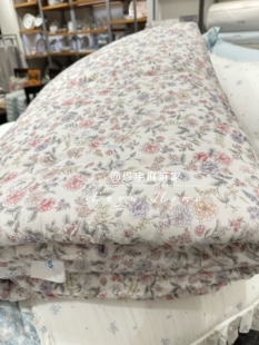 ma超软糯莫代尔粉色小碎花一体双人被可机洗 Reno 韩国正品 代购