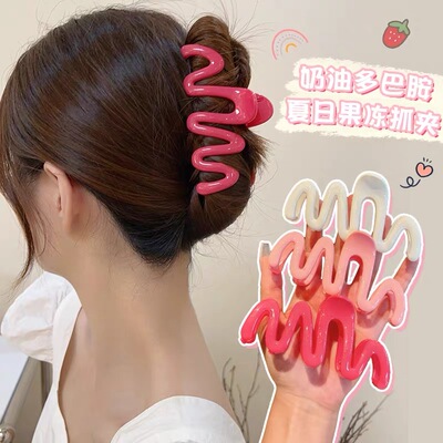 抓夹点半塑料多巴胺气质高贵