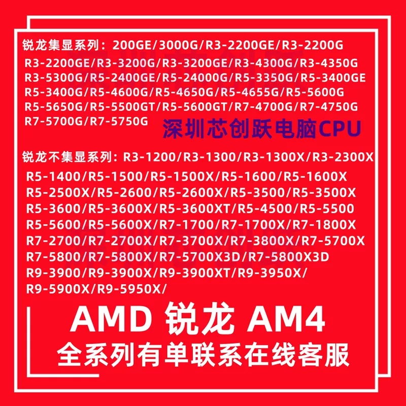 ซีพียู AMD Ryzen AM4 สำหรับคอมพิวเตอร์ตั้งโต๊ะ