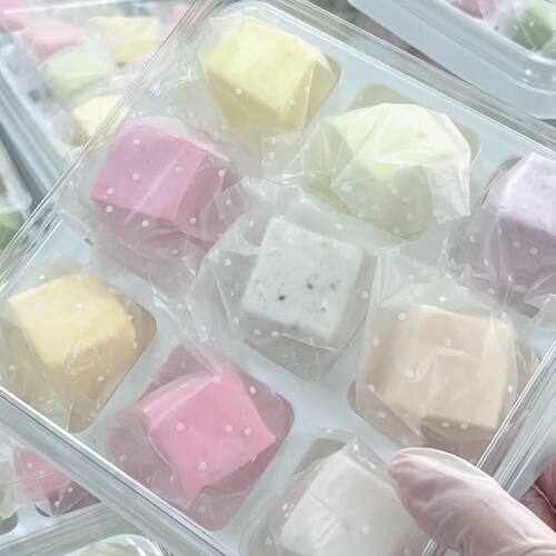 梦梦家糖果 新品 法式Q弹口感水果味棉花糖 多巴胺的配色 热卖中