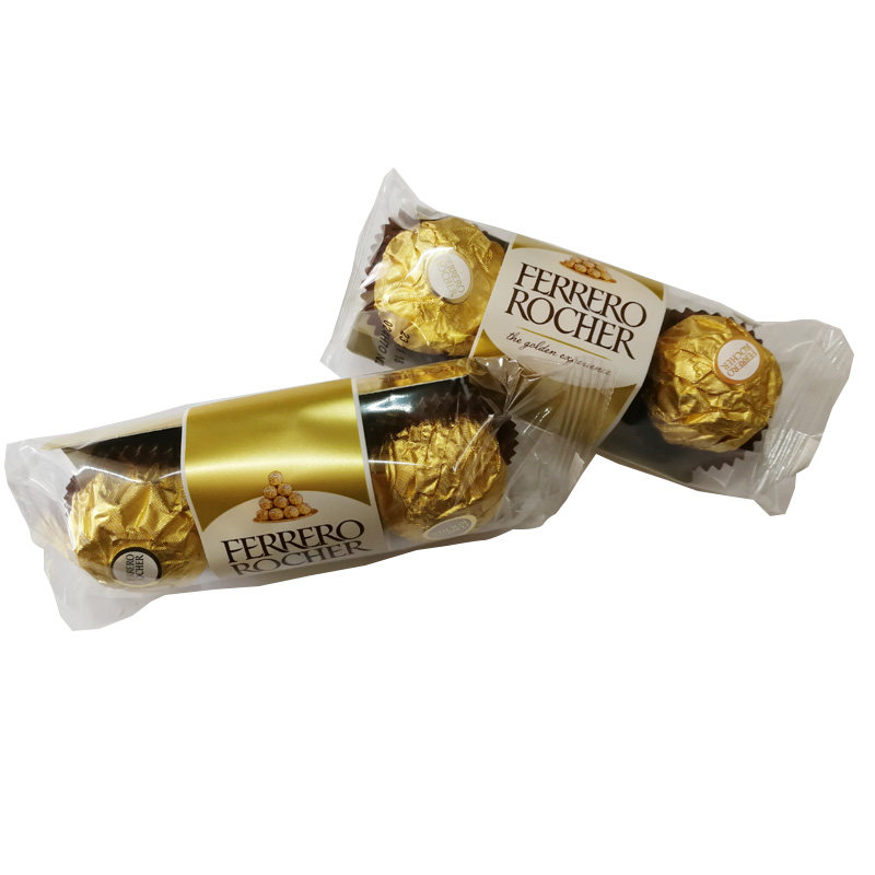 t3粒费列罗榛果威化巧克力37.5g一条装休闲零食品