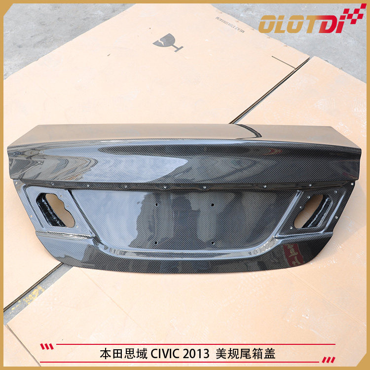 适用本田思域CIVIC9代 2013 美规 碳纤维尾箱盖