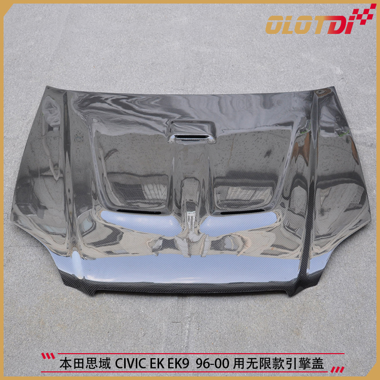 适用本田思域CIVIC EK EK9  96-00 用MUGEN无限款碳纤维机盖引擎