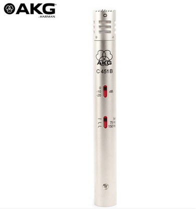 AKG/爱科技 C451B 小振膜电容乐器话筒 拾取鼓 打击乐 箱琴弦乐