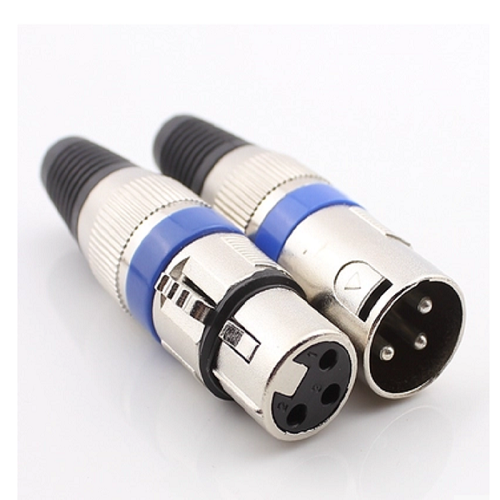 全金属3芯卡农头母头/公3芯蓝圈卡侬头//话筒插头/3芯（单个价）,影音电器,家庭影院配件,淘宝优惠券,粉丝福利购,淘宝优惠卷