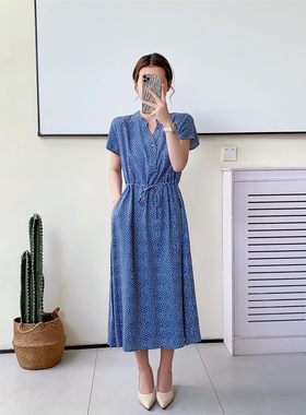 长裙子修身显瘦外穿棉绸小清新