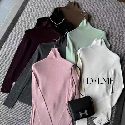 匠心品质细美丽诺羊毛超级柔软高领百搭显瘦打底衫针织衫jclp