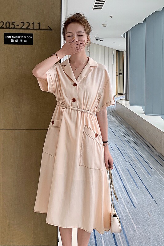 新款！经典慵懒赫本风连衣裙（浙宝001）A20--P95控148,女装连衣裙,依依服饰