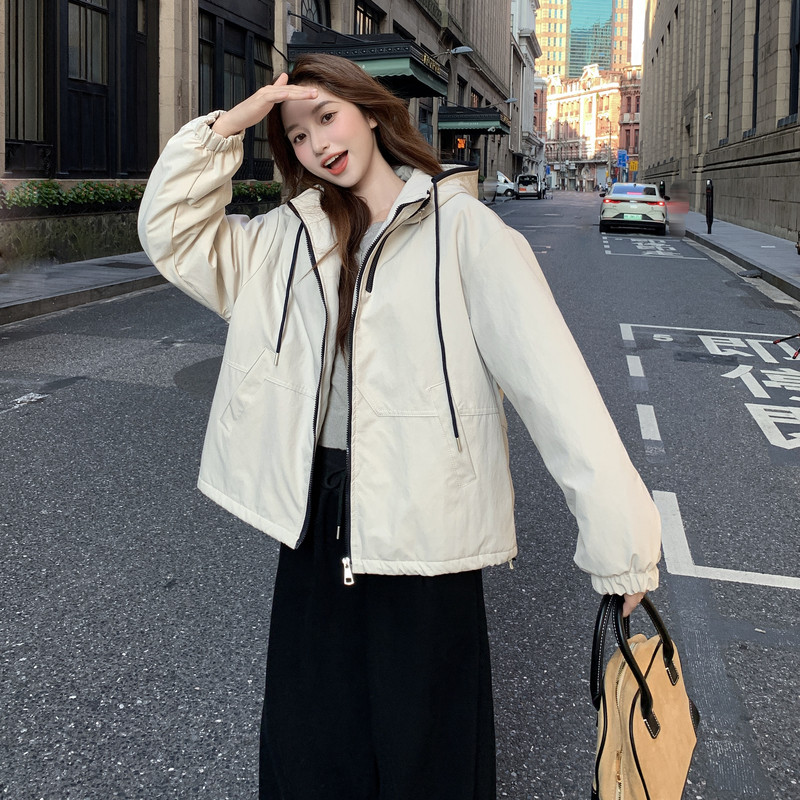 【现货】连帽冲锋衣棉服外套B001-M186-P175控258,女装棉衣/棉服,依依服饰