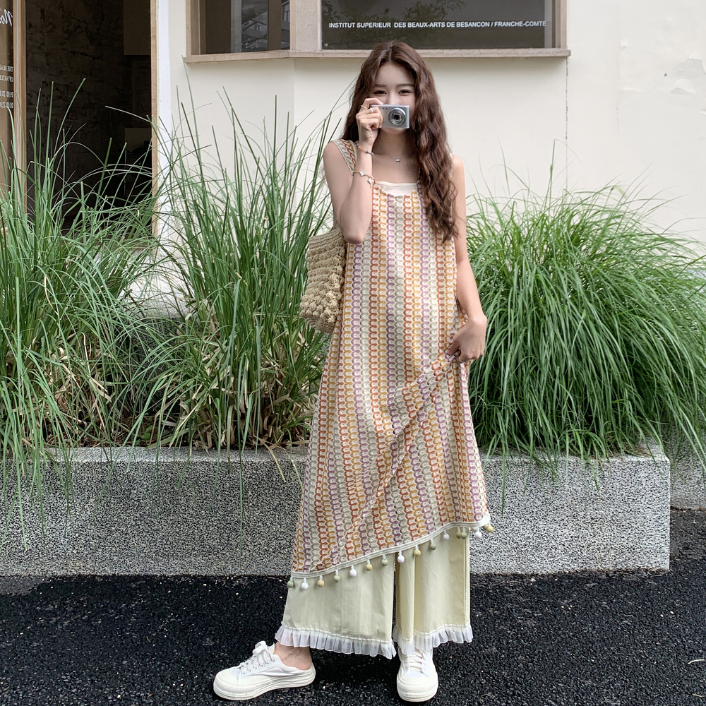 【新品】波西米亚穿搭流苏设计感度风假两件套8055-P175控258，商品下架区商品下架区，依依服饰