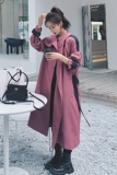 大货已出！2022新品特色大翻领拼色风衣821-P145控198，女装风衣，依依服饰