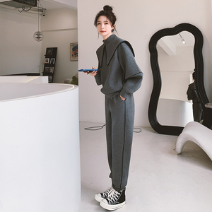 图！新款2022海军风新款空气层小众宽松套装T50-P155控218,女装套装/套裙,依依服饰