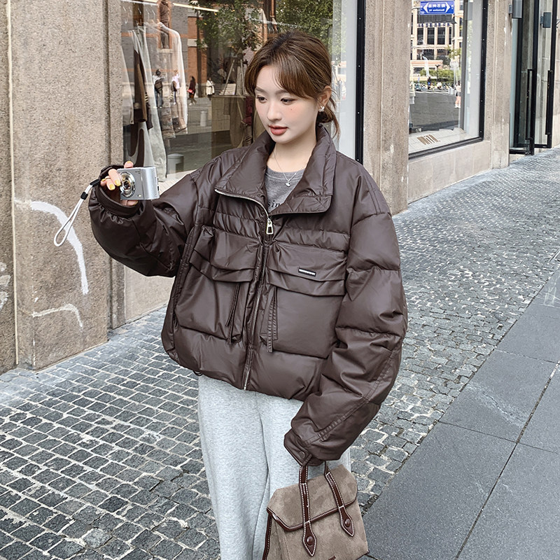 【图大货】工装风立体口袋 90绒蛋白皮羽绒服M156-P295控438图片