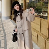 001【图】主推新品现货足！双面正70羊绒大衣6811-P275控398，女装毛呢外套，依依服饰
