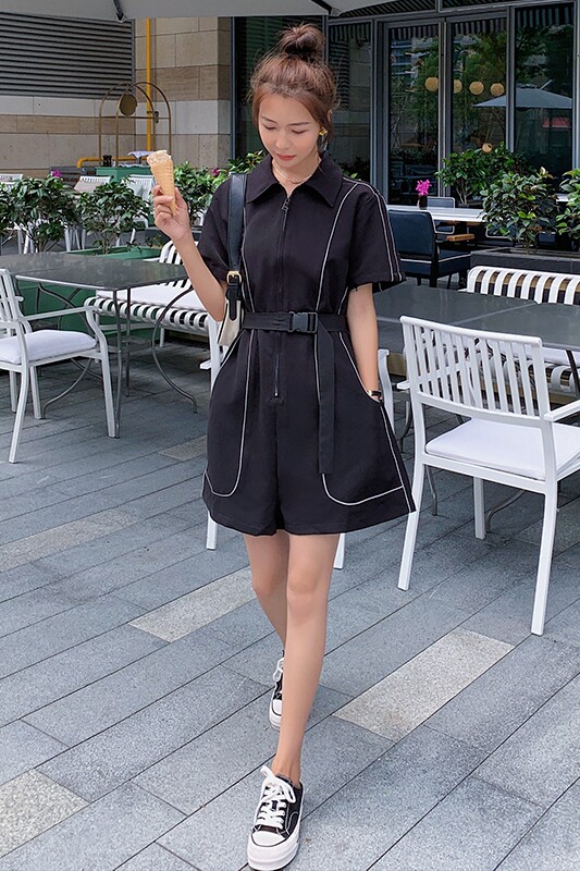 大货现货！网红荧光条连体裤0603-P95控148,女装休闲裤,依依服饰