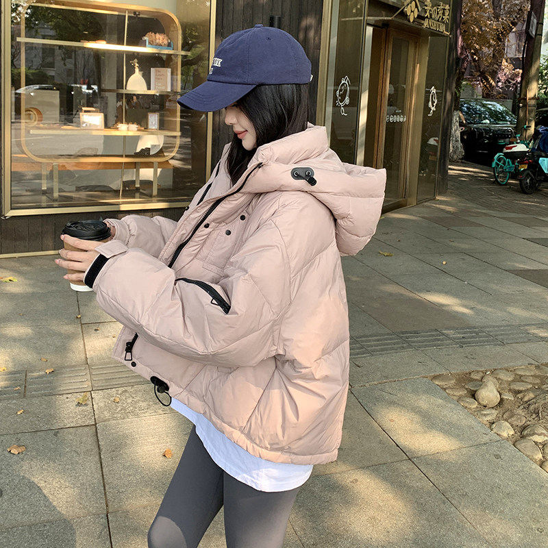 【大货】冬季百搭时尚连帽加厚羽绒服M131-P215控328,女装羽绒服,依依服饰