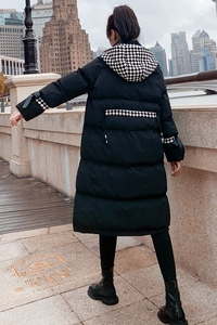 数据款现货！背部抽绳棋盘格拼接服外套M55P185控268有图片