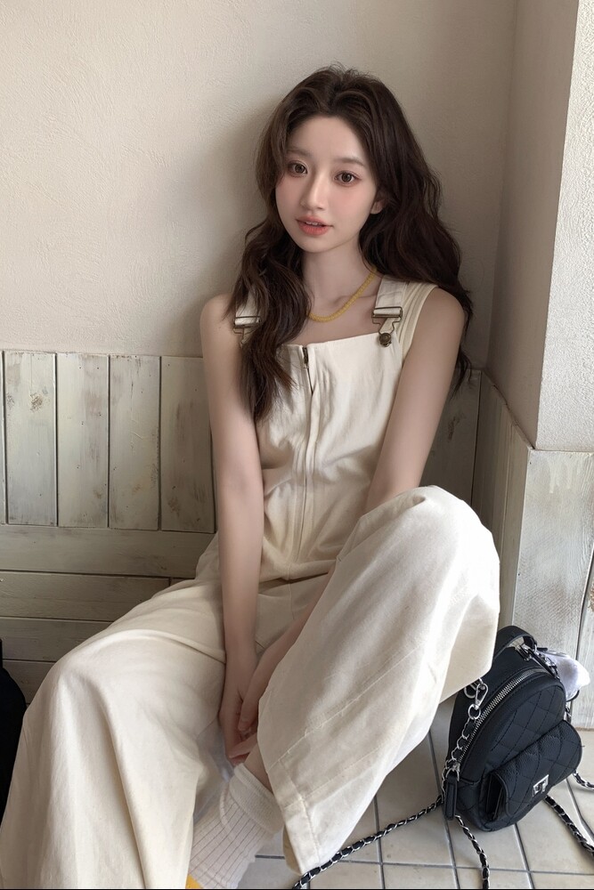 【现货】韩系减龄工装休闲背带裤001-8038-P120控178,女装连体裤,依依服饰