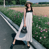 现货！设计感提花假两件背带长裙2252-P115控168有买家秀，女装连衣裙，依依服饰