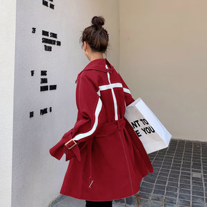 大货！主推！2021英伦风简约显气质风衣1618p125控188,女装风衣,依依服饰