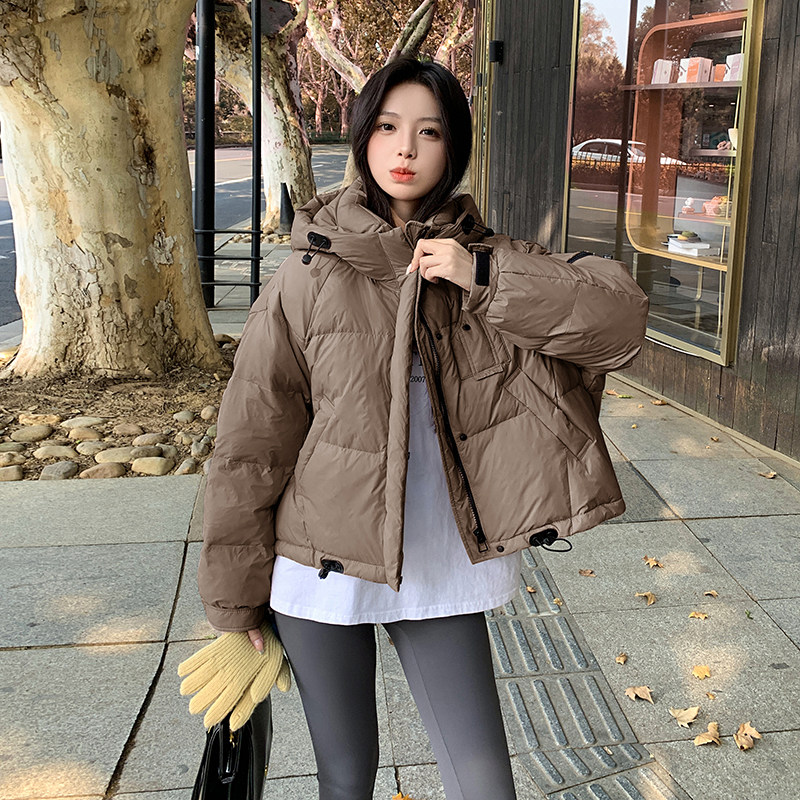 【大货】冬季百搭时尚连帽加厚羽绒服M131-P215控328,女装羽绒服,依依服饰