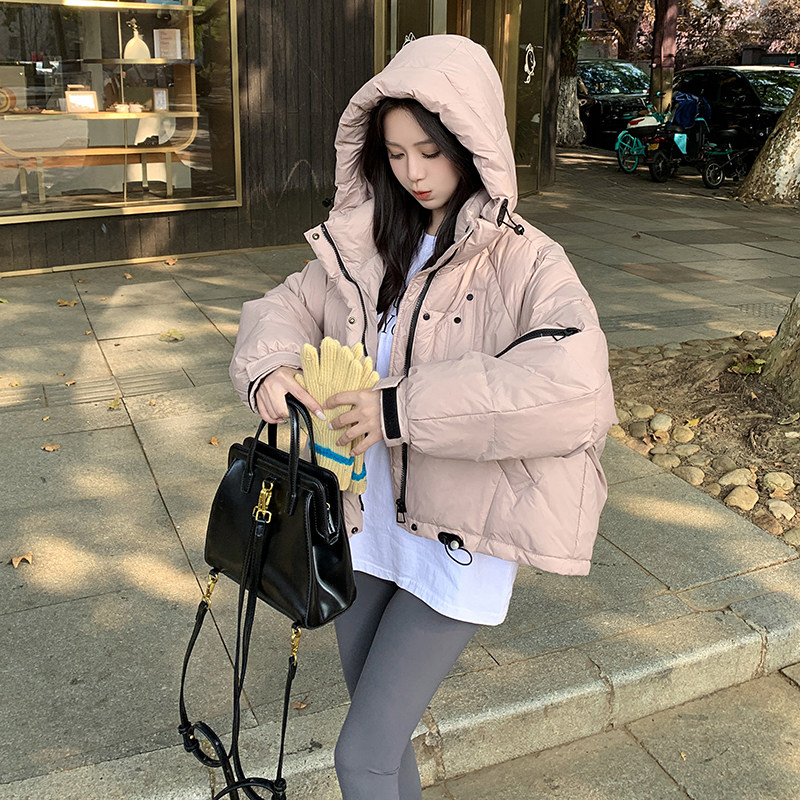 【大货】冬季百搭时尚连帽加厚羽绒服M131-P215控328,女装羽绒服,依依服饰