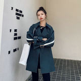 大货现货！2021英伦风简约显气质风衣1618p125控188，女装风衣，依依服饰