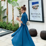 现货秒发！明线两色连衣裙0606-P95控148，女装连衣裙，依依服饰