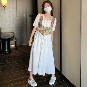 新品现货！夏季假两件拼接连衣裙 2330-P120控178图片