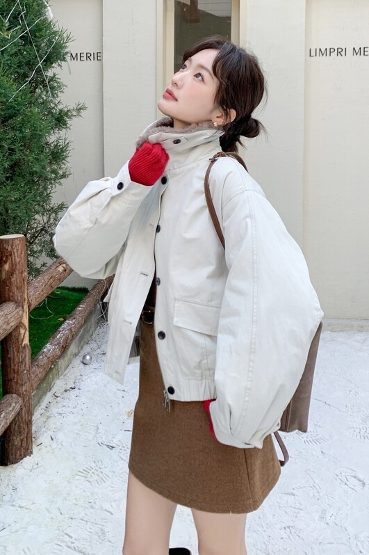【新品现货】羊羔毛领派克90新标羽绒服B001-M212-P355控498,商品下架区,依依服饰