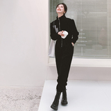 大货已出！巨显瘦棋盘格简约设计连体裤2200-P125控178有，女装休闲裤，依依服饰