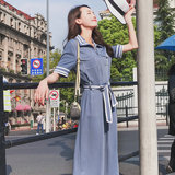 继续（现货）夏季高腰系带显瘦连体阔腿裤6616-P105控158，女装休闲裤，依依服饰