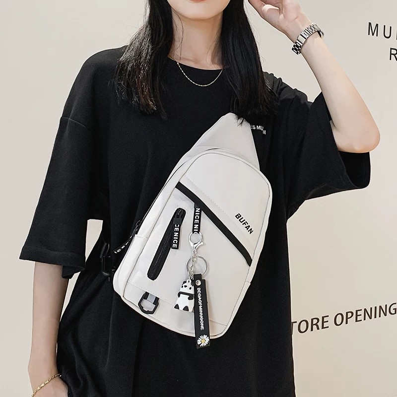 2026新款斜挎包女士包包时尚胸包男款单肩包男生小挎包男孩背包女