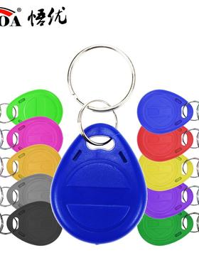 ID可复制钥匙扣 EM4305 T5577扣卡 ID空白可写门禁卡 2号125Khz