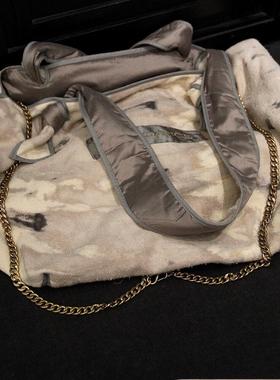 「SV现货」Mutedance 24秋冬 新品脏白色印染大号单肩包